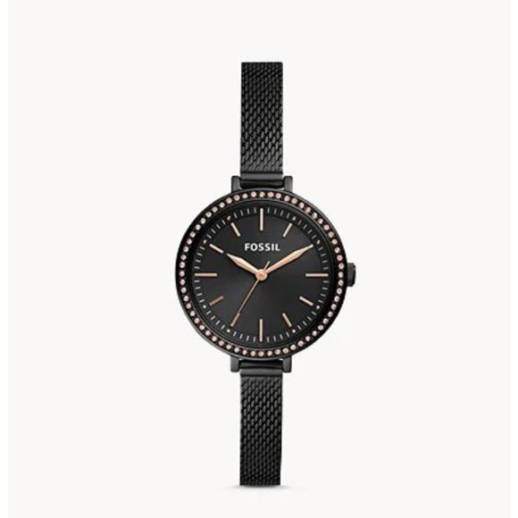 Fossil BQ3459 Classic Minute Three-hand Black Stainless Steel Watch